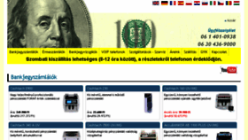 What Banknote.hu website looked like in 2018 (5 years ago)