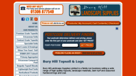 What Buryhilltopsoilandlogs.co.uk website looked like in 2018 (5 years ago)