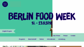 What Berlinfoodweek.de website looked like in 2018 (5 years ago)