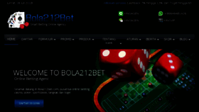 What Bola212bet.com website looked like in 2018 (5 years ago)