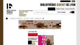 What Bibliotheque-diderot.org website looked like in 2018 (5 years ago)