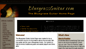 What Bluegrassguitar.com website looked like in 2018 (5 years ago)