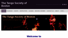 What Bostontango.org website looked like in 2018 (5 years ago)