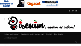 What Biscuim.ro website looked like in 2018 (5 years ago)