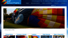 What Balloons.ie website looked like in 2018 (5 years ago)
