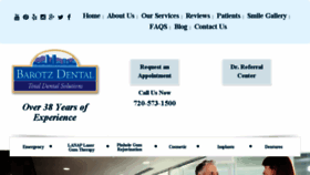What Barotzdental.com website looked like in 2018 (5 years ago)