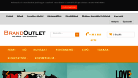 What Brandoutlet.hu website looked like in 2018 (5 years ago)