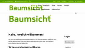 What Baumsicht.de website looked like in 2018 (5 years ago)
