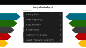 What Bodyafterbaby.nl website looked like in 2018 (5 years ago)