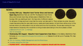 What Beauforthunt.com website looked like in 2018 (5 years ago)
