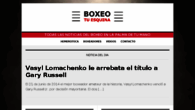 What Boxeotuesquina.com website looked like in 2018 (5 years ago)
