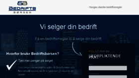 What Bedriftsboersen.no website looked like in 2018 (5 years ago)