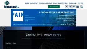 What Biznesowi.pl website looked like in 2018 (5 years ago)