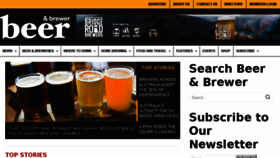 What Beerandbrewer.com website looked like in 2018 (5 years ago)