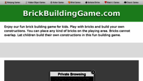 What Brickbuildinggame.com website looked like in 2018 (5 years ago)