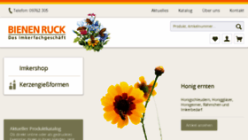 What Bienen-ruck.de website looked like in 2018 (5 years ago)