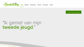 What Bodystyling.nl website looked like in 2018 (5 years ago)