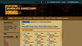 What Bubblesdirectory.com website looked like in 2018 (5 years ago)