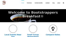 What Bootstrappersbreakfast.com website looked like in 2018 (5 years ago)
