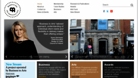 What Businesstoarts.ie website looked like in 2018 (5 years ago)