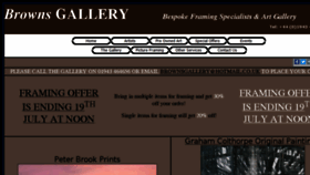 What Brownsgallery.co.uk website looked like in 2018 (5 years ago)