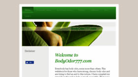 What Bodyodor777.com website looked like in 2018 (5 years ago)