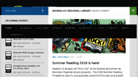 What Boonslickregionallibrary.com website looked like in 2018 (5 years ago)