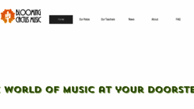 What Bloomingcactusmusic.com website looked like in 2018 (5 years ago)