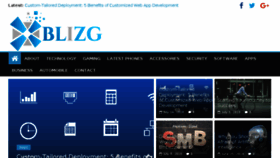 What Blizg.com website looked like in 2018 (5 years ago)