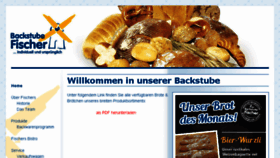 What Backstube-fischer.de website looked like in 2018 (5 years ago)