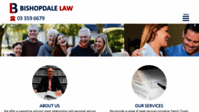 What Bishopdalelaw.co.nz website looked like in 2018 (5 years ago)