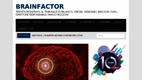 What Brainfactor.it website looked like in 2018 (5 years ago)