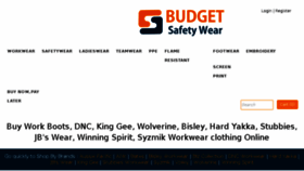 What Budgetsafetywear.com.au website looked like in 2018 (5 years ago)