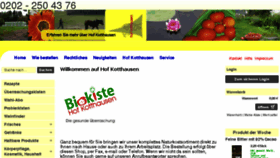 What Biokiste-hof-kotthausen.de website looked like in 2018 (5 years ago)