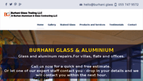 What Burhani.glass website looked like in 2018 (5 years ago)
