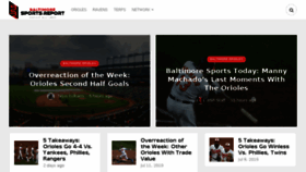 What Baltimoresportsreport.com website looked like in 2018 (5 years ago)
