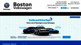 What Bostonvw.com website looked like in 2018 (5 years ago)