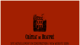 What Beaupre.fr website looked like in 2018 (5 years ago)