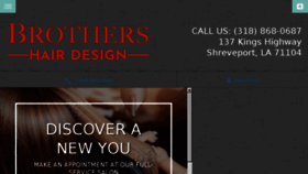What Brothershairdesign.com website looked like in 2018 (5 years ago)