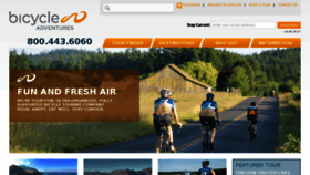 What Bicycleadventures.com website looked like in 2018 (5 years ago)