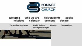 What Bonairechurch.com website looked like in 2018 (5 years ago)