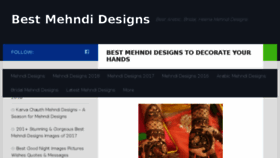 What Bestmehndidesigns.com website looked like in 2018 (5 years ago)