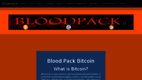 What Bloodpack.it website looked like in 2018 (5 years ago)