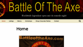 What Battleoftheaxe.com website looked like in 2018 (5 years ago)