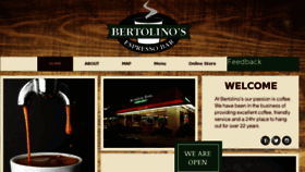 What Bertolinos.com website looked like in 2018 (5 years ago)
