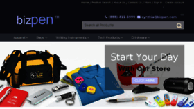 What Bizpen.com website looked like in 2018 (5 years ago)