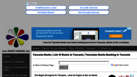 What Banks-tanzania.com website looked like in 2018 (5 years ago)