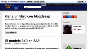 What Blogdesap.com website looked like in 2018 (5 years ago)