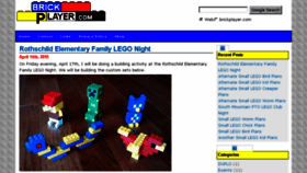 What Brickplayer.com website looked like in 2018 (5 years ago)