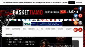 What Baskettiamo.com website looked like in 2018 (5 years ago)
